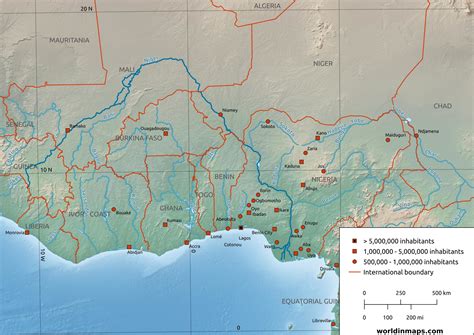 Benefits of Using MAP Map Of The Niger River